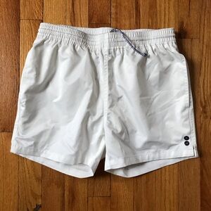 Ron Dorff White Men's Swim Trunks Small